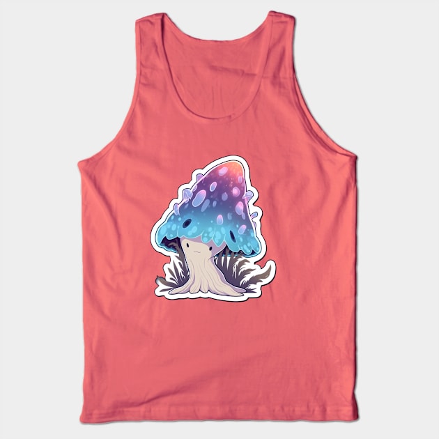 Cute Mushroom Derp Tank Top by DarkSideRunners